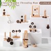 Yilloog 8 Pcs Brain Teaser 3D Wooden Rope Puzzles Set