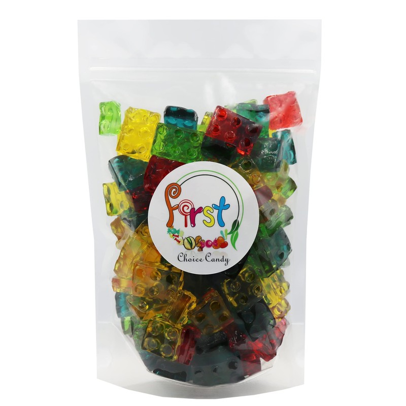 FirstChoiceCandy 3D Rainbow Juicy Gummy Candy (3D Building Blocks, 2