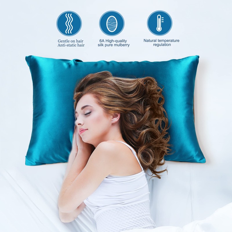 PiccoCasa 22 Momme 100% Silk Pillowcase Hair and Skin Care