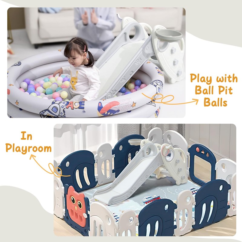 Onasti Kids Slide for Toddlers Age 1-3 Indoor Baby Plastic