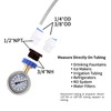 MEASUREMAN 2-1/2" Water Pressure Gauge Kit 6 Parts Kit, Lead-Free