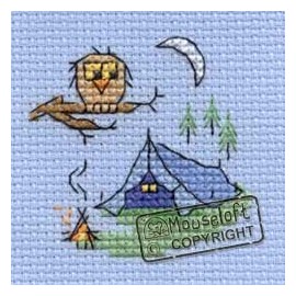 Mouseloft Mini Cross Stitch Kit - Camping, Stitchlets Collection