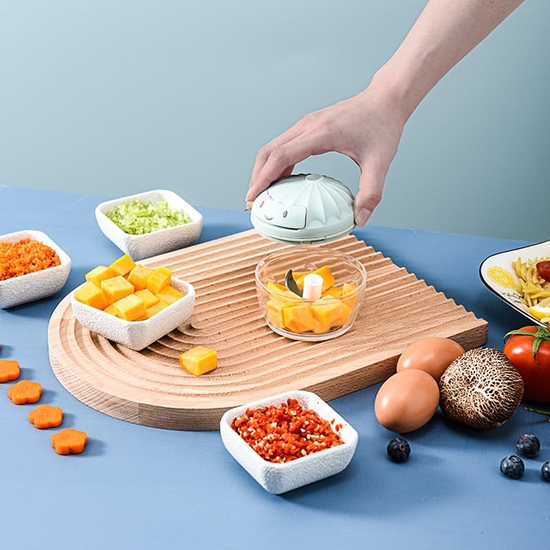 SAYIHEXIHE Garlic Chopper Mini Manual Hand Food Chopper for Kitchen