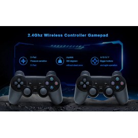 Ampown  Retro GD10 30000+ Games 4K HDMI Plug/Play 2 Wireless Gamepads 64GB