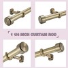 Lwiiom Heavy Duty Curtain Rods,1 1/4" Large Diameter Premium Nonadjustable