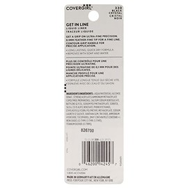 COVERGIRL Get In Line Liquid Eyeliner, Black Crystal, 0.04 Pound (packaging may vary)