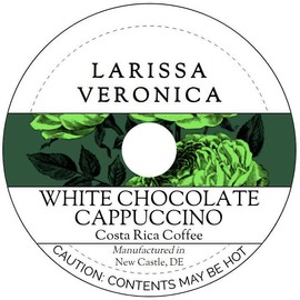 White Chocolate Cappuccino Costa Rica Coffee (Single Serve K-Cup Pods) (Gourmet, Naturally Flavored, Whole Coffee Beans) (12 pods, ZIN: 578111)