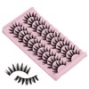 10 Pairs False Eyelashes, Dramatic Cartoon Eyelashes, Wet Look 16mm