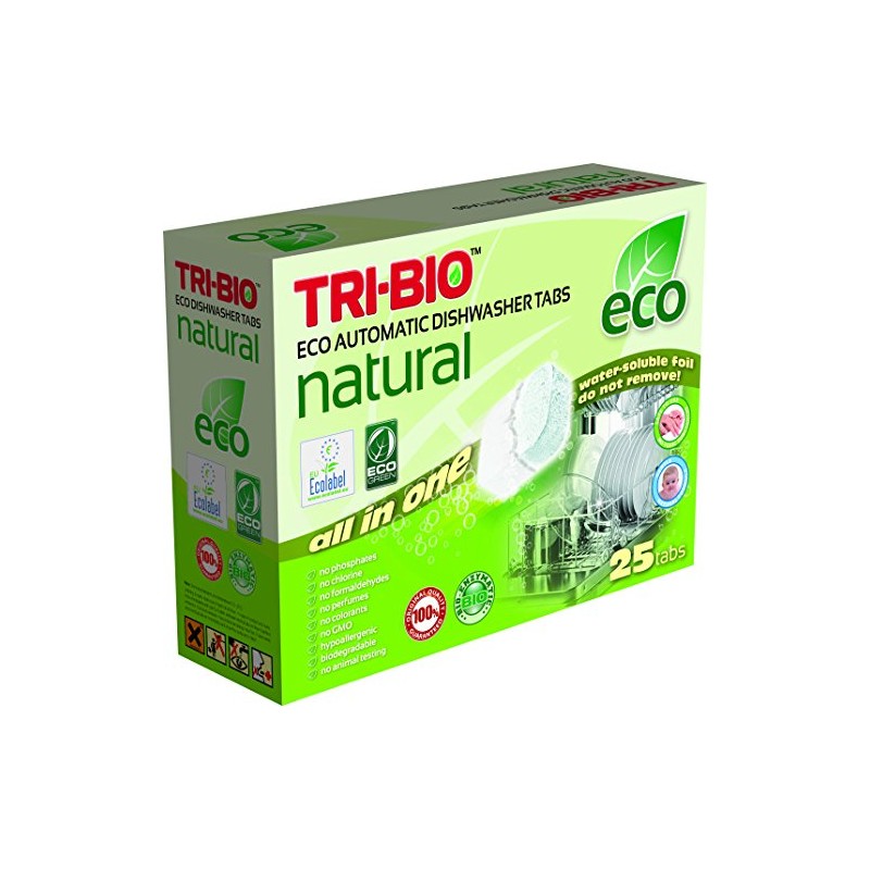 TRI-BIO Eco Natural Washing Up Tablets (25 Tabs)