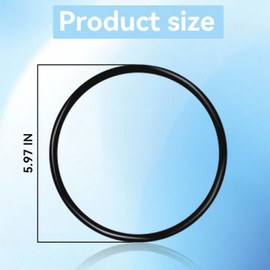 Replacement O-Ring for 01-22-9920/01-22-9926 / W02068 O-Ring Compatible with King Frog Circulators, Waterco Valves/Strainers and Sani-King Feeders(2 PCS)