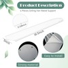CroBlissful 5 Pcs 16-1/2'' Ceiling Fan Blades for 42" Clear