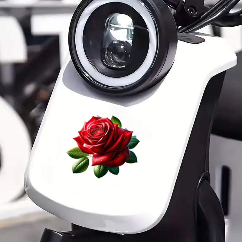 Rose 2-Pack Car Stickers – Waterproof Self-Adhesive Stickers for Cars,