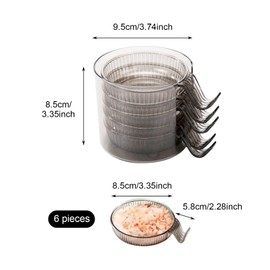 Generisch Dip Bowl, Small Bowl for Dips, Dip Bowls Set with Organiser for Dips, Jams, Jams, Ketchups, Cascade Storage (Pack of 5)