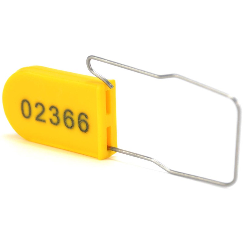 Plastic Wire Padlocks Numbered Security Seal Plastic Padlock Electric Meter