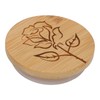 6Pcs Jar Wood Lid Set Easy to Clean Storage Jar