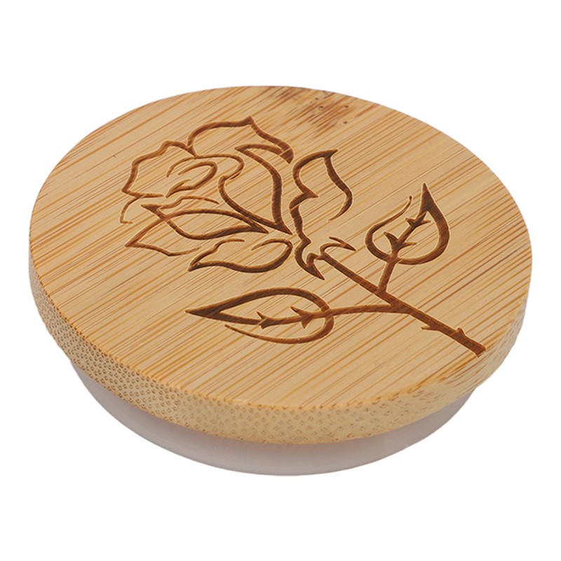 6Pcs Jar Wood Lid Set Easy to Clean Storage Jar