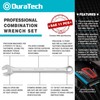 DURATECH Combination Wrench Set, SAE, 11-Piece, 1/4'' to 7/8'', 12-Point,