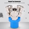 3Pcs 3Way Air Quick Coupling CType Round Tee Pneumatic Connector