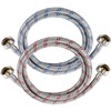Yejesiy 4 Ft Washing Machine Hoses, 2 Packs Premium Stainless