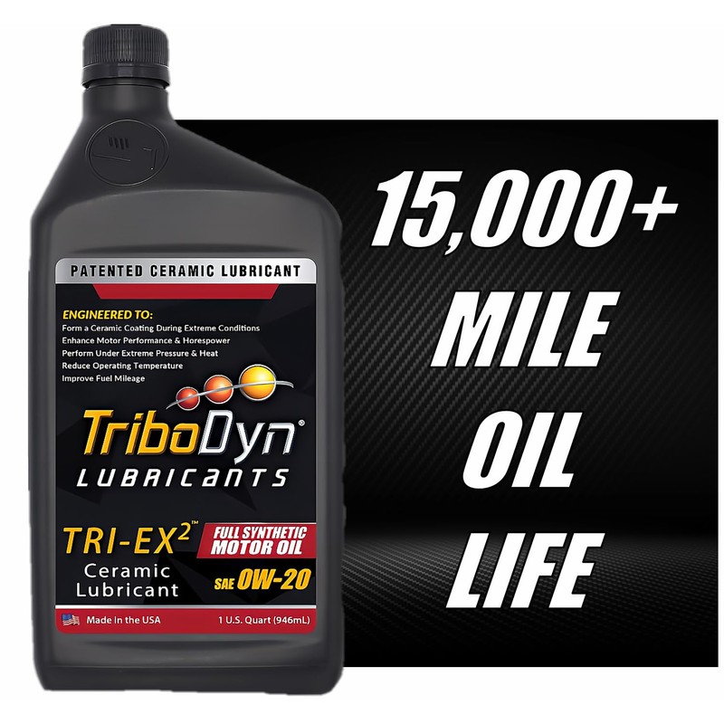 TriboDyn TRI-EX2 Synthetic Motor Oil with Ceramic Coating (0W-20, 1