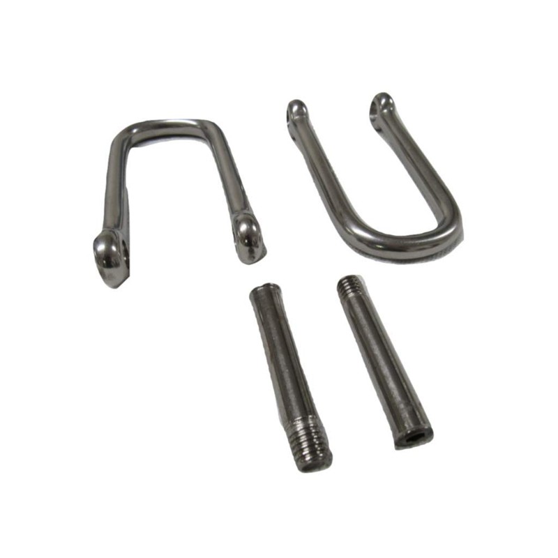 Stainless Steel Wide D Shackle 10MM X2 (Long Dee Link