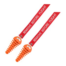 MUQIDA 2 PCS Muffler Exhaust Wash Plug, 0.6"-1.5" Motorcycle Exhaust Tail Pipe Washing Plug with Streamer, Rubber Silencer Wash Protector for 2 Stroke Motorcycle Dirt Bike ATV (Orange)