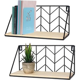 Floating Shelves Wall Mounted Set of 2 | Small&Small