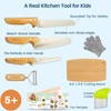 Kibbidea Kids Safe Knives for Real Cooking, 11-Piece Kids Cutting