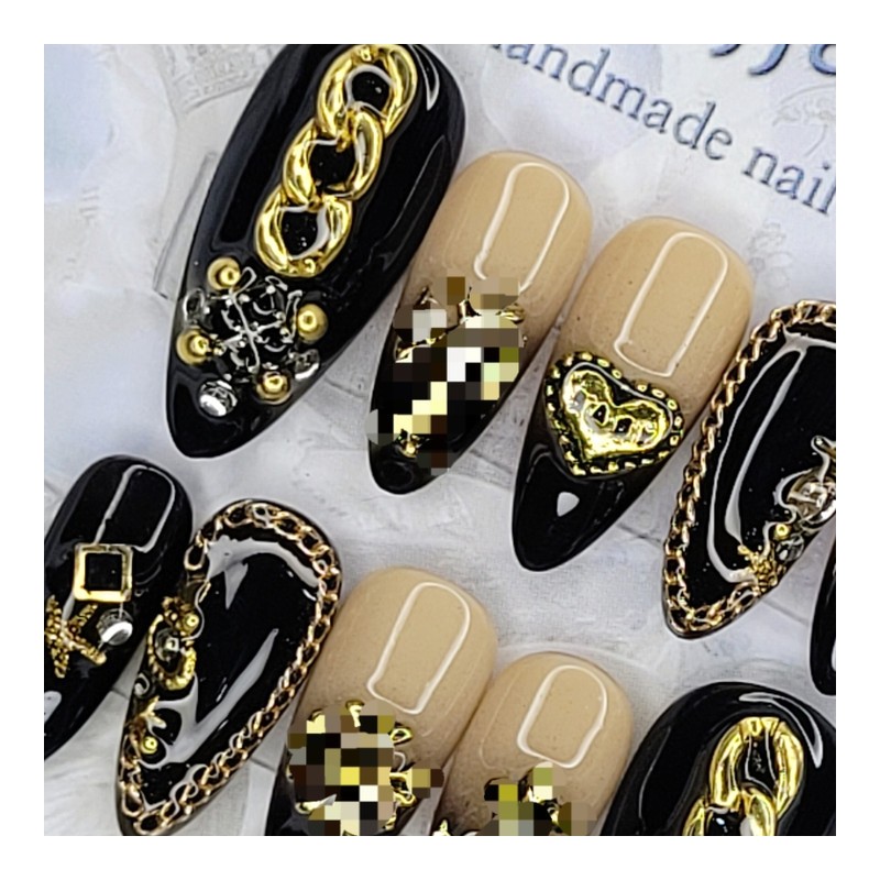Hip chrome handmade nail tips - Oval / 힙한 크롬