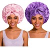 Large Silk Bonnet for Sleeping with Tie Band, Silky Soft