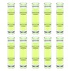 sourcing map 10pcs Cylindrical Bubble Level 9.5x40mm Mini Bullseye Spirit