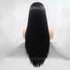 AFBeauty Black Lace Front Wig for Women Synthetic Long Straight