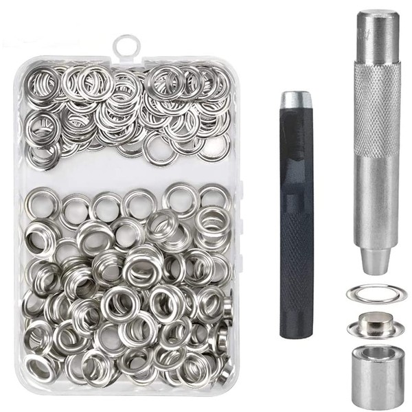 Grommet Tool Kit - 150 Sets Grommet Eyelets 10 mm