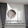 100 Pieces Metal Curtain Hooks, Pack Curtains Header Tape Drapery
