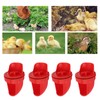 4 Sets DIY Chicken Feeder Rain Proof Poultry Feeder Port
