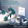 Hot Glue Gun Cordless, HHDQYMSG Hot Glue Gun and Sticks