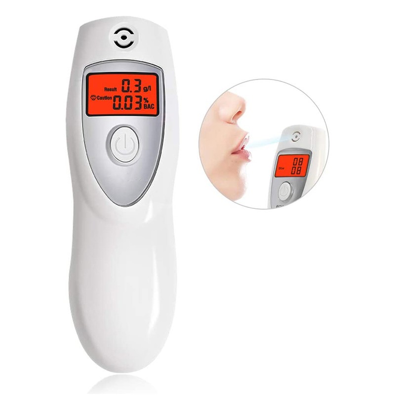 Breathalyzer with Audible Alert Portable Alcohol Tester with LCD Screen