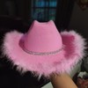 Solafas Cowboy Hats for Adults Fancy Dress(Pink)
