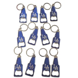 CLGIFT Set of 12 California Souvenir Keychain, I Heart LA baseball Keychain, I Heart Los Angeles Keychain (blue LA), Medium