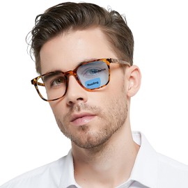 OCCI CHIARI Transition Bifocal Reading Glasses for Men XL Blue Light Blocking Readers 2.0x(100 150 200 250 300 350)