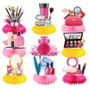 Qpout 9 Pieces Spa Honeycomb Centerpieces, 3D Cosmetics Table Decorations