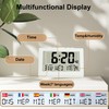 Lafocuse 10 Inch White Digital Clock Battery Operated Large Display