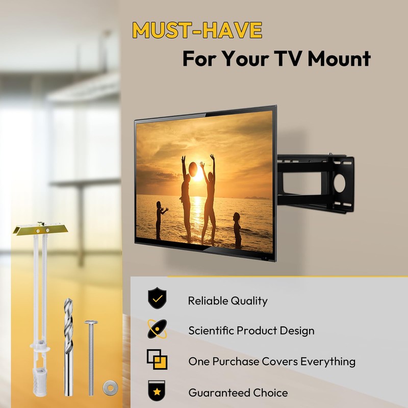 Steel Stud TV Mounting Kit, Metal Stud TV Mount Kit