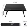 Rock Cloud Ultralight Folding Beach Table Adjust Height Aluminum Portable