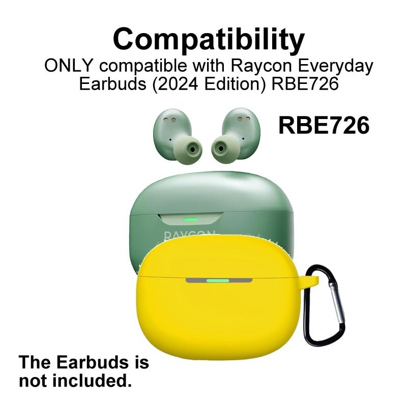 smaate Silicon Case Cover Compatible with Raycon Everyday Earbuds (2024