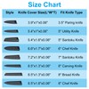 PATIKIL PP Safety Knife Cover Sleeves for 8" Chef Knife,