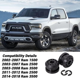 8-Pack Shifter Linkage Bushings & E-Clips Compatible with Dodge Ram 1500/2500/3500 4x4 (2002-2010) - OEM 68078974AA & 68078975AA Replacement​