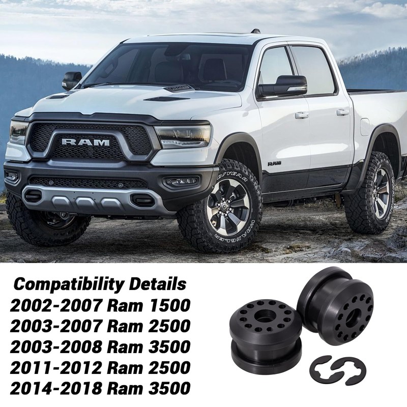8-Pack Shifter Linkage Bushings & E-Clips Compatible with Dodge Ram