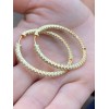 Harlembling 14k Gold Plated Solid 925 Sterling Silver Big CZ