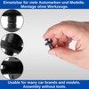 Car expansion rivets, 20 pieces, diameter 6 mm pin, diameter
